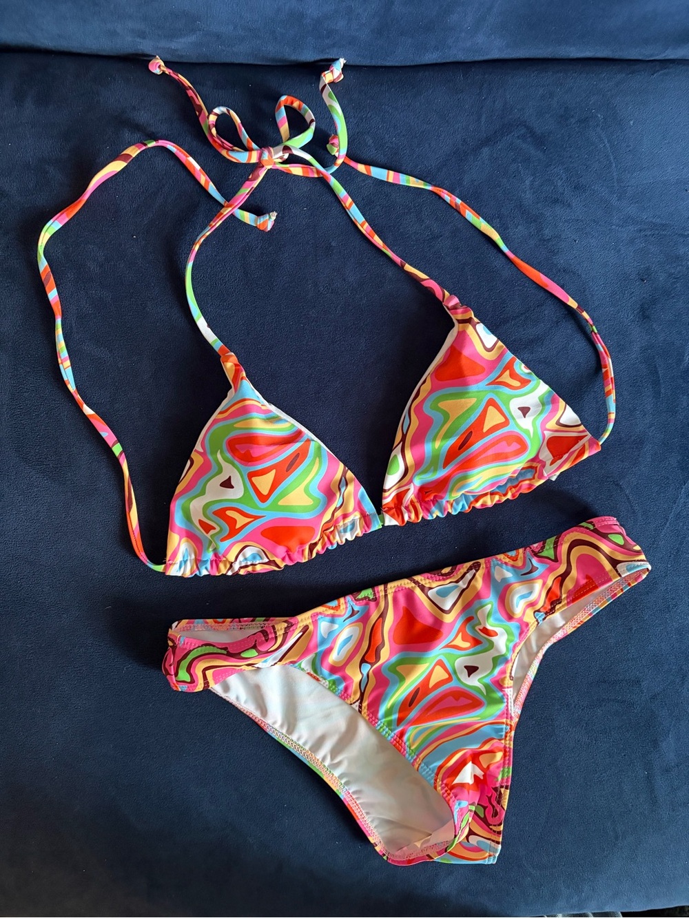 Retro Psychedelic Triangle Bikini